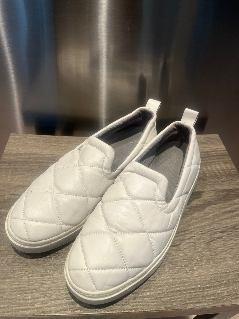 Eileen Fisher Quilted Slip-On Sneakers in White